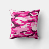 ピンクの迷彩アメリカのMoJo枕 クッション (裏面)