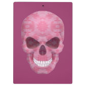 ピンクの迷彩スカルクリップボード クリップボード (裏面)