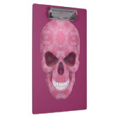 ピンクの迷彩スカルクリップボード クリップボード (右)
