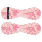 ピンクの迷彩パターン、お名前、パーソナライズ ソフトボール (パネル)