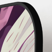 ピンクの迷彩パターン ピックルボールラケット (左詳細)