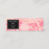ピンクの迷彩パターン、軍隊、陸軍 スキニー名刺 (裏面)