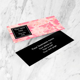 ピンクの迷彩パターン、軍隊、陸軍 スキニー名刺