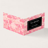 ピンクの迷彩パターン、軍隊、陸軍 名刺 (外部)