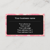 ピンクの迷彩パターン、軍隊、陸軍 名刺 (正面)