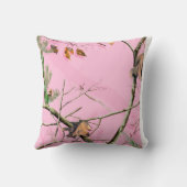 ピンクの迷彩柄のカムフラージュのモノグラムの投球のソファの枕 クッション (裏面)