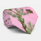ピンクの迷彩柄のカムフラージュの狩りの女の子実質メンズタイ ネクタイ (ロール)