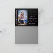 ピンクの迷彩柄のサンキューカード サンキューカード (内部)