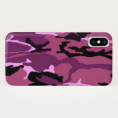 ピンクの迷彩柄 Case-Mate iPhoneケース (裏面(横))