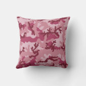 ピンクの迷彩 クッション (裏面)
