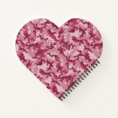 ピンクの迷彩 ノートブック (裏面)