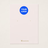 ピンクの追加ロゴのイヤリングディスプレイソーシャルネットワーク (正面)