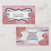 ピンクの追突によっては名刺が開花します 名刺 (正面/裏面)