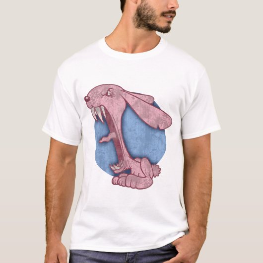 ピンクの邪悪なバニー Tシャツ (正面)