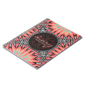 ピンクの部族モダン女子アステカ日記ノート ノートブック (左側)