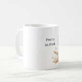 ピンクの郵便箱のかぼちゃと鳥 コーヒーマグカップ (正面左)