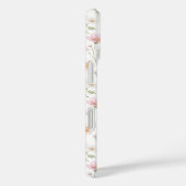 ピンクの野の花の水彩モノグラム Case-Mate iPhoneケース (裏面 / 右)