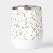 ピンクの野の花の水彩画 (正面)
