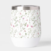 ピンクの野の花の水彩画 (背面)