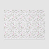 ピンクの野の花の水彩画 薄葉紙 (正面)