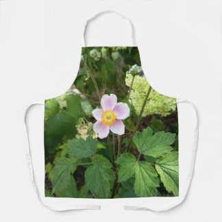ピンクの野の花エプロン | ボタニカル フラワー キッチン A エプロン