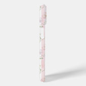 ピンクの野の花ストライプモノグラム入り Case-Mate iPhoneケース (裏面 / 右)