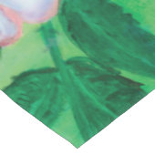 ピンクの野生のバラ咲き ショートテーブルランナー (コーナー)