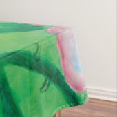 ピンクの野生のバラ咲き テーブルクロス (インサイチュ)