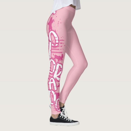 ピンクの野生の動物コロラド語レギンス レギンス (右)