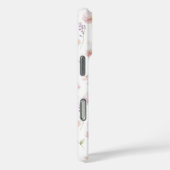 ピンクの野生の花の庭のモノグラム Case-Mate iPhoneケース (裏面 / 右)