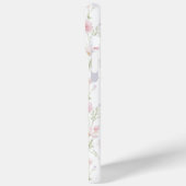 ピンクの野生の花の庭のモノグラム Case-Mate iPhoneケース (裏面 / 左)