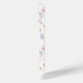 ピンクの野生の花の庭のモノグラム Case-Mate iPhoneケース (裏面 / 左)