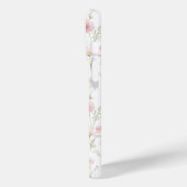 ピンクの野生の花の庭のモノグラム Case-Mate iPhoneケース (裏面 / 左)