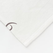 ピンクの野生の花の白人のベビーの月例マイル標石 フリースブランケット (角)