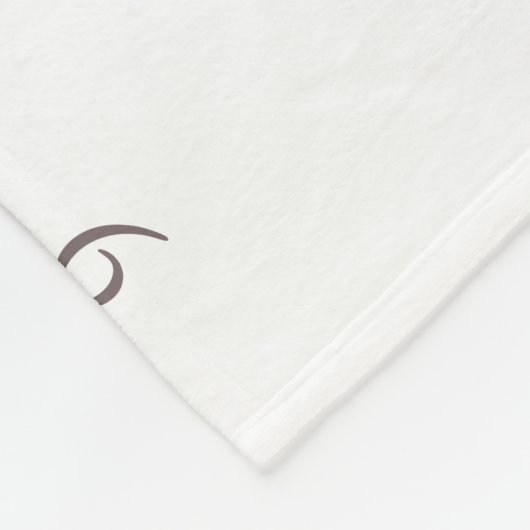 ピンクの野生の花の白人のベビーの月例マイル標石 フリースブランケット (角)