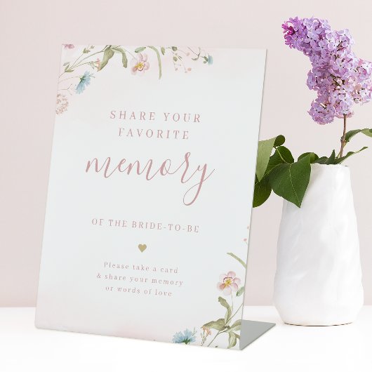 ピンクの野生の花 ボーホー 共感覚える 結婚前お披露目パーティー 台座サイン