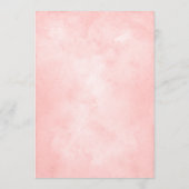 ピンクの野花の赤ちゃんシャワーアドバイス親カード アドバイスカード (裏面)