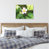 ピンクの野花キャンバスプリント|植物画 フローラル キャンバスプリント (インサイチュ (寝室))