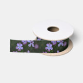 ピンクの野花 サテンリボン (リール)