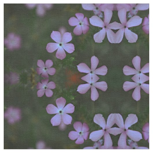 ピンクの野花 ファブリック (クローズアップ)