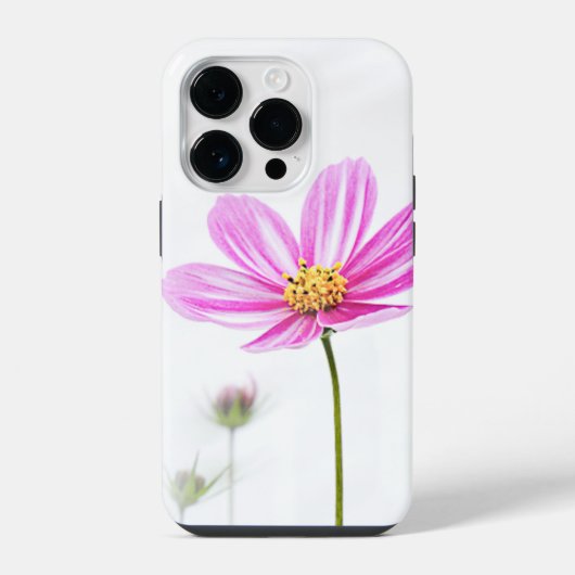 ピンクの野花 iPhoneケース (裏面)