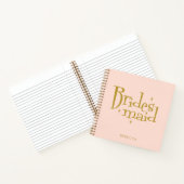 ピンクの金の花嫁の贈り物 ノートブック (内部)
