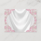 ピンクの金ゴールドが本を持ってきて赤ちゃんシャワーカード エンクロージャーカード (裏面)