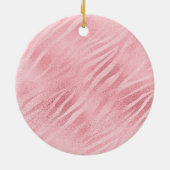 ピンクの金ゴールドきらびやかな黒まつ毛 セラミックオーナメント (裏面)