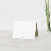 ピンクの金ゴールドのハイヒールの靴のバラのサンキューカード サンキューカード (裏面)