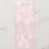 ピンクの金ゴールドの幾何学的な結婚式のメニューまたはプログラム・カード メニュー (裏面)