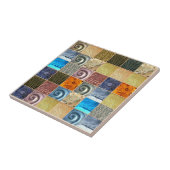 ピンクの金ゴールドの銀の青銅の金属愛モザイク タイル (側面)