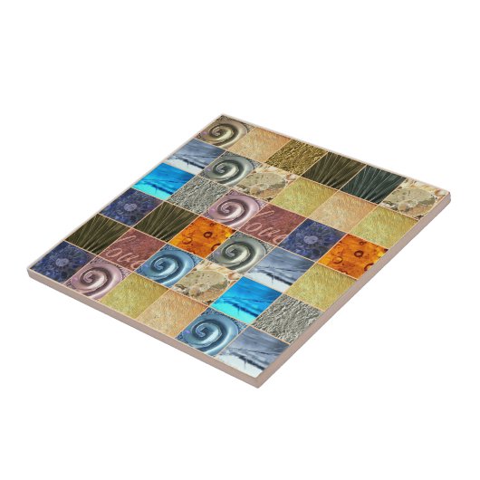 ピンクの金ゴールドの銀の青銅の金属愛モザイク タイル (側面)