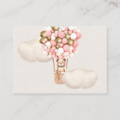 ピンクの金ゴールドはバルーンの数を推測するチケット エンクロージャーカード (裏面)