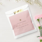 ピンクの金ゴールドエレガントガールウィンターベビーシャワー フェイバーバッグ (封をした状態)